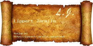 Lippert Jarmila névjegykártya